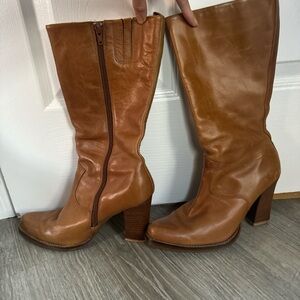 Seychelles tan mid knee high boot